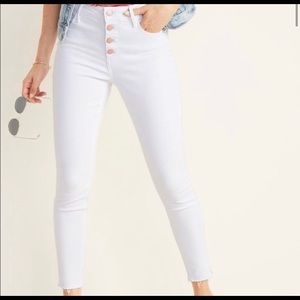 White OldNavy SuperSkinny High Rise Rockstar Jeans